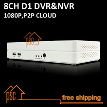 CCTV 8 Channel D1 Mini H.264 Security CCTV DVR - Hybrid Mode,1080P NVR(ONVIF 2.0), 3G ,WIFI,HDMI 1080P output, Cloud P2P 2024 - buy cheap