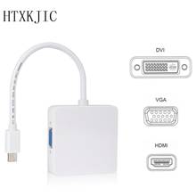 Кабель-адаптер 3 в 1 Thunderbolt Mini DP Displayport к HDMI DVI VGA для MacBook Pro 2024 - купить недорого
