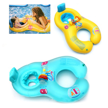 Anillo inflable para madre e hijo, flotador doble para bebé, accesorios de piscina, ruedas inflables, círculos de natación 2024 - compra barato