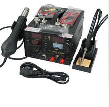 DHL free shipping 3in1 saike 909D soldering station hot air gun 110V/220V/700W soldering iron saike 909d soldering machine 3 in1 2024 - buy cheap