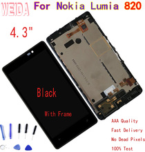 WEIDA 4.3" For Nokia Lumia 820 LCD Display Touch Screen Digitizer Assembly Frame with Tool 2024 - buy cheap