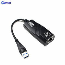 Ethernet адаптер Портативный USB 3,0 к RJ45 10/100/1000 Мбит/с сетевой LAN Проводной адаптер для Chromebook, MacBook, Mac Pro/Mini, iMa 2024 - купить недорого