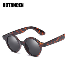 HDTANCEN 2018 Retro Small Round Sunglasses Women Men Fashion Vintage Brand Sun Glasses Black White Leopard Red Sunglass UV400 2024 - buy cheap