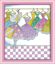 La Princesita de la nueva ropa kit de punto de cruz 14ct 11ct lienzo estampado con cuentas bordado DIY costura hecha a mano 2024 - compra barato
