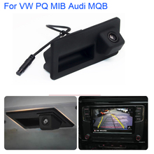 1080P RCD330 Автомобильная камера заднего вида с ручкой багажника для AUDI VW MQB PQ MIB Passat B6 B7 Polo Golf Caddy Jetta Sharan EOS 2024 - купить недорого