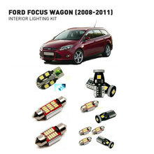 Luzes led internas para ford focus wagon 2002-2013 9 peças., kit de iluminação automotiva, lâmpadas canbus. 2024 - compre barato