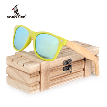 Bobo pássaro gafas de sol hombre bambu pernas óculos de sol polarizados mulher e homem com caixa de presente madeira oculos feminino C-CG006 2024 - compre barato