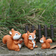 DIY Ornament Micro Landscape Fairy Garden Little Model Home Decor Squirrel Figurine Miniature Animal Squirrel Figurine 2024 - buy cheap