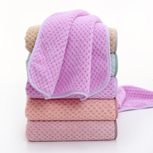 Cor sólida água-absorvente facecloth gancho loop design toalha de banheiro cozinha pano de prato mão-toalha 2024 - compre barato