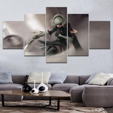 Hd Prints Picture Wall Artwork Modular 5 Pieces NieR Automata Painting Game Poster Canvas for Living Room Home Decoration Framed 2024 - buy cheap