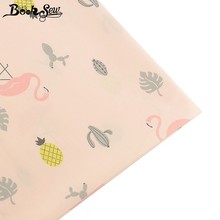 Booksew 100% tela de algodón Animal diseño DIY sábana par cama hecha a mano de costura de bebé rosa tela artesanía de Patchwork, textiles para el hogar, decorar cm 2024 - compra barato