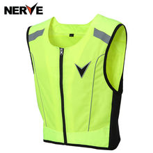 NERVE Riding Tribe Reflective Desgin Waistcoat Clothing Motocross Off-Road Racing Vest Motorcycle Touring Night Riding Jacket 2024 - buy cheap