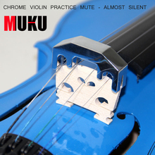 CHROME VIOLIN PRACTICE MUTE - ALMOST SILENT Metal Practice Mute for Violin & Viola 2024 - buy cheap