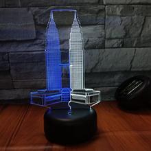 High-rise Building Car 3d Visual Light Creative 7 Color Touch Charging Led Stereo Gift Table Lamp For Bedroom wholesale 2024 - buy cheap