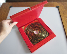 Chinese FENG SHUI Dragon Metal & Wood MAGNETIC Compass in RED Plastic Case NEW metal handicraft 2024 - buy cheap