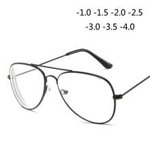Retro Metal Cat Eye Finished Myopia Eyeglasses Spectacles Glasses For Women And Men -1.0 -1.5 -2.0 -2.5 -3.0 -3.5 -4.0 2024 - buy cheap