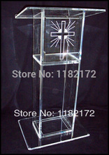 Transparent acrylic lectern podium/acrylic podium pulpit lectern 2024 - buy cheap