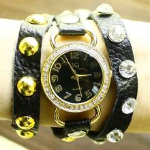 Fashion Women Bracelet Vintage Weave Wrap Quartz Long Chain Cow Leather Wrist Watches lady watch Relojes Mujer KOW020 2024 - buy cheap
