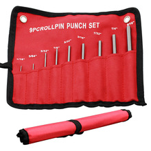 9Pcs Professional Roll Pin Spring Punch Set Gun Bolt Catch Roll Up Case Pin Punch Tool Pins Grip Roll Pin Punch Tool Kit Chisel 2024 - buy cheap