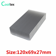 5 unids/lote 120x69x27mm radiador disipador de calor de aluminio para Chip electrónico RAM LED IC enfriador de disipador de calor de refrigeración 2024 - compra barato