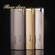 Tang grass treasure flower metal plating windproof lighter smoking lighters Men gas flame Cigarette Lighter Gift lighters-BD-233 2024 - buy cheap