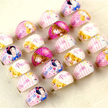 20Pcs Wholesale Mixed Lots Cute Cartoon Snow White Princess Children/Kids Resin Lucite Rings Free Shipping 2024 - buy cheap