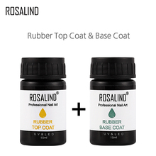 ROSALIND Nail Polish Rubber 15ml & 30ml  Nail Gel Lacquer Soak off UV Base & Top Coat Semi Permanent Gel Varnish 2024 - compre barato