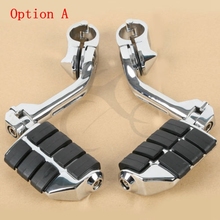 Motorcycle Universal Adjustable Highway Foot Pegs Footrest  pedals 1 1/4" 32mm  Engine Guard Mounts Clamps For Harley honda 2024 - buy cheap