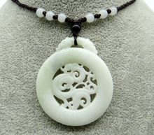 Natural stone Chinese white black green stone hand-carved amulet pendant for diy Jewelry Making necklace Accessories A55 2024 - buy cheap