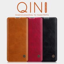 Чехол-книжка NILLKIN QIN для Huawei P30 Pro, кожаный чехол-бампер с карманом для карт 2024 - купить недорого
