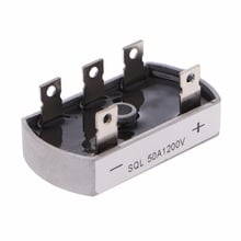 50A 1200V Aluminum Metal Case 3 Phase Diode Bridge Rectifier 50Amp SQL50A Module dropship, throught hole, size: approx. 60x31mm/2.36x1.22" 2024 - buy cheap