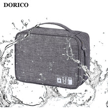 DORICO маленькая Водонепроницаемая дорожная сумка-Органайзер многофункциональная цифровая сумка для переноски usb-кабель вместительные сумки для хранения 2024 - купить недорого