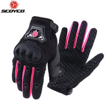 Scoyco Women Motorcycle Gloves Knight Full Finger Small Size S to XL Pink  Mujer Luva Moto Race Female Gloves, M-29W 2024 - buy cheap