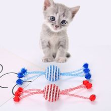 Pet Gato Gatinho Brinquedos de Natal Brinquedo da Mastigação Do Cão Pegar Perseguição Engraçado Bola Interativo 2024 - compre barato