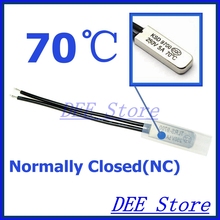 10Pcs/lot 70C Degree Celsius NC Normal Close Thermal Protector Sensor Thermostat temperature control fuse switch 250V 5A KSD9700 2024 - buy cheap