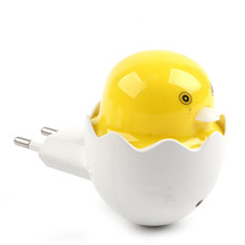 US Plug EU Plug Yellow Duck AC110-220V 0.2W Wall Socket Light-Control Sensor LED Night Light Bedroom Lamp Bulb Gift For Children 2024 - buy cheap