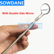 Dental Teeth Whitening Mouth Mirror Oral Examination Tool Teeth Cleaning Tool Oral Care Hygiene Stainless Steel Glass Mirror 2024 - buy cheap
