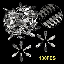 100Pcs/Set Insulated Electrical Wire Terminals Crimp Connectors Spade Set 4.8mm 2024 - buy cheap