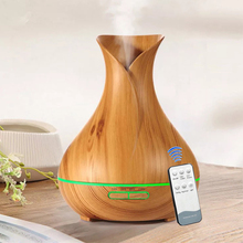 550ML Aroma Essential Oil Diffuser Ultrasonic Air Humidifier With Remote Control Aromatherapy Diffuser With LED Lights For Home 2024 - buy cheap