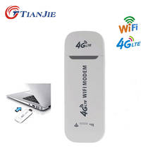 TIANJIE 4G LTE USB Modem Wifi Router Unlock Wireless Network Adapter Modem Stick 3G/4G  SIM Card slot Mobile Wifi Hotspot Router 2024 - купить недорого