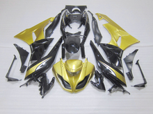 Kit de carenagem, para kawasaki zx 6r 2009 2010 2011 2012 ninja zx6r 09-12, preto, dourado, abs, plástico, pós-venda 2024 - compre barato