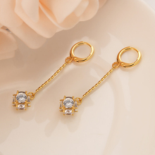 Bangrui Luxury Trendy Crystal  ball beadsEarrings Gold Heart Cubic Zircon Earrings Fashion Women Original Jewelry 2024 - buy cheap