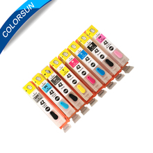 Colorsun-cartucho de tinta recarregável para impressora canon cli 42, 8 cores, com arc chips, para canon pro 100 pro100 2024 - compre barato