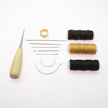 Ferramentas de costura artesanal de couro 12 tamanhos, artesanal, costura diy, ferramentas de arte de couro, awl, ferramentas de costura manual 2024 - compre barato