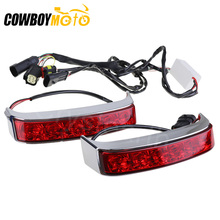 Luz de señal de giro trasera para equipaje de motocicleta, alforja para Harley Touring FLHR 2014, 2015, 2016, 2017, 2018, 2019, Road King FLHRXS 2024 - compra barato