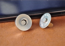 Free shipping (25sets/lot) 14*3.5mm nickle color metal magnetic snaps button or Bags Magnetic Handbag Bag clothes 2024 - buy cheap