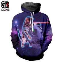 OGKB Homme Sweatshirts personality  Hooded 3D Printed Starry sky cat Harajuku Large Size Clothes Spring Hoodies Sweatshirts 2024 - buy cheap