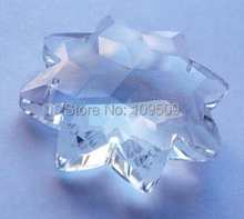 Frete Grátis, Star Lustre Crystal Clear 38mm UM BURACO Contas de Cristal Prismas 140 pc 2024 - compre barato