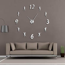 GYM Large Wall Clock DIY Frameless Wall Watch Clock Modern Design Fitness Room Wall Art Bodybuilding DIY Clock Enthusiasts Gift 2024 - buy cheap