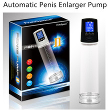 Liquid Crystal Powerful Usb Rechargeable Automatic Penis Enlarger Pump, LED Penis Enlargement, Men Enhancer, Sex Toys For Men 2024 - buy cheap